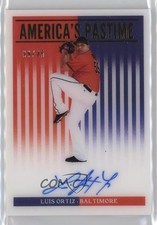 2019 Panini Chronicles America's Pastime Gold 9/25 Luis Ortiz #AP-LO Auto 04tw