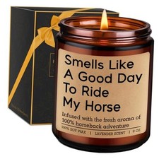 Scented Candle - Horse Gifts for Women, Girls, Men - Cool Gifts for Horse