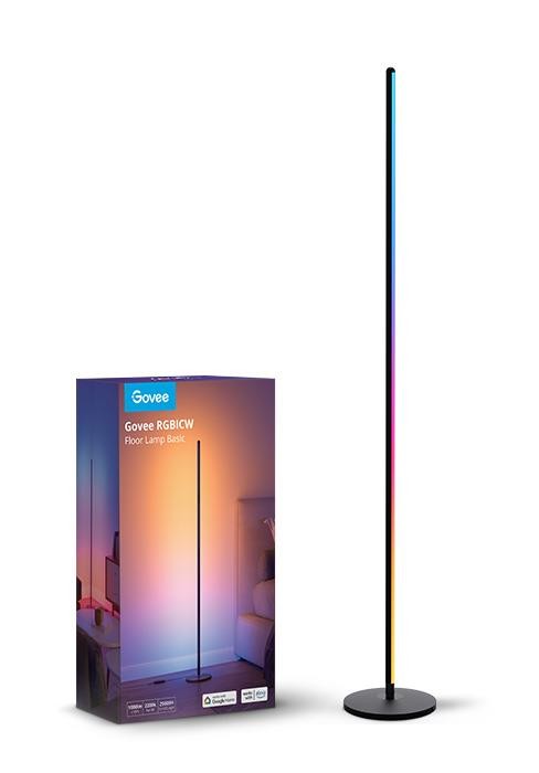 Govee Rgbicw Smart Corner Floor Lamp - Black - Image 3