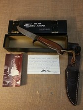 Vintage Olsen Handmade Straight Blade Hunting Knife Original Box Sheath