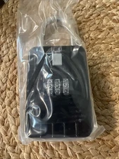 Lock Box for KeysOutside-Combination Lockbox for House Key-Portable/Wall Mounted