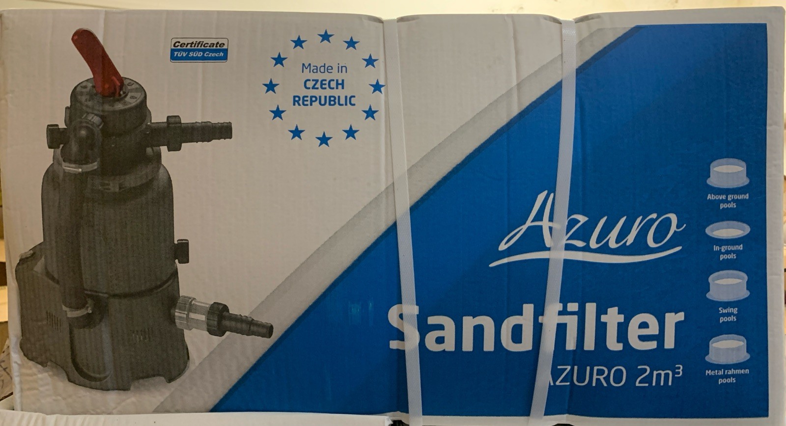 Sandfilterangage Azuro 2m3/h Pool Swimmingpool Whirlpool Filter Sandfilter