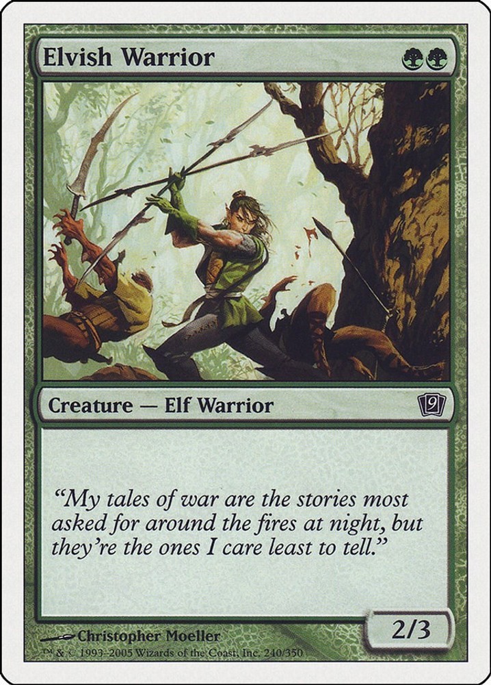 Elvish Warrior 9ED 240 NM Foil