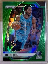 Derrick Rose 2024-25 Panini Prizm #53 Prizms Green Memphis Grizzlies