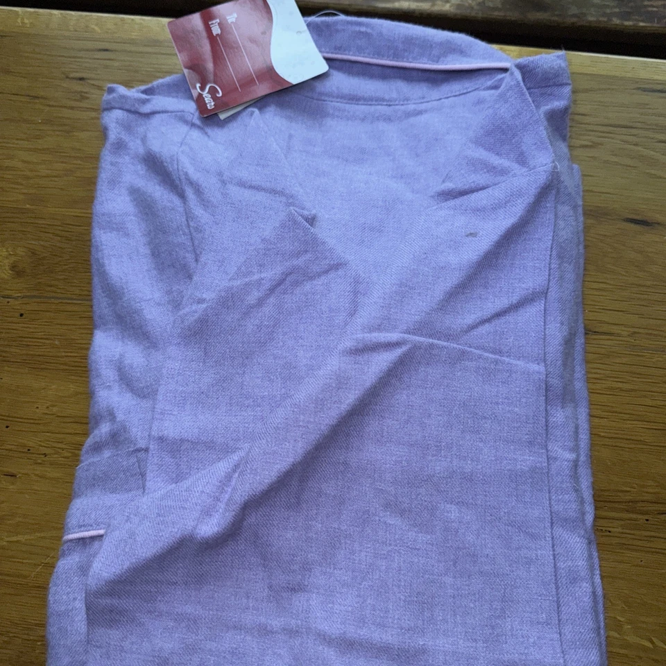 Conjunto de pijama polar Sears Classic Elements para mujer ropa de salón púrpura claro  Foto 4 de 4