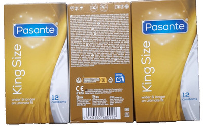 36x Pasante King Size Kondome (3x12er Pack) + 10x Mix GRATIS | 46er Sparset