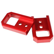 Fits 2024+ Toyota Tacoma Front Bumper Lower Tow Hook - 2pcs Durable Red Aluminum