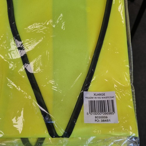 Hi Viz Paket Weste High Vis Safety | GELB XL/L Weste Sichtjacken - Bild 1 von 3