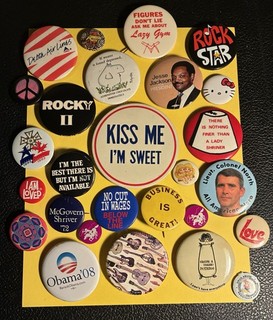 Mixed Pinback Button Lot of 27