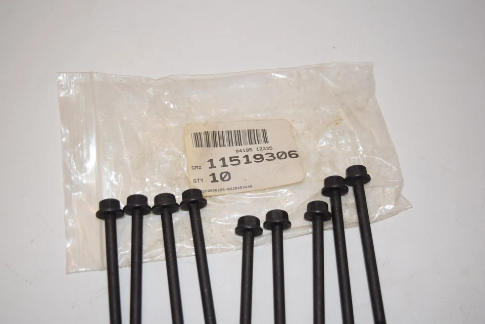 NOS 11519306 (Pack de 9) GM O.E. Perno de culata B13-155 Foto 3 de 3