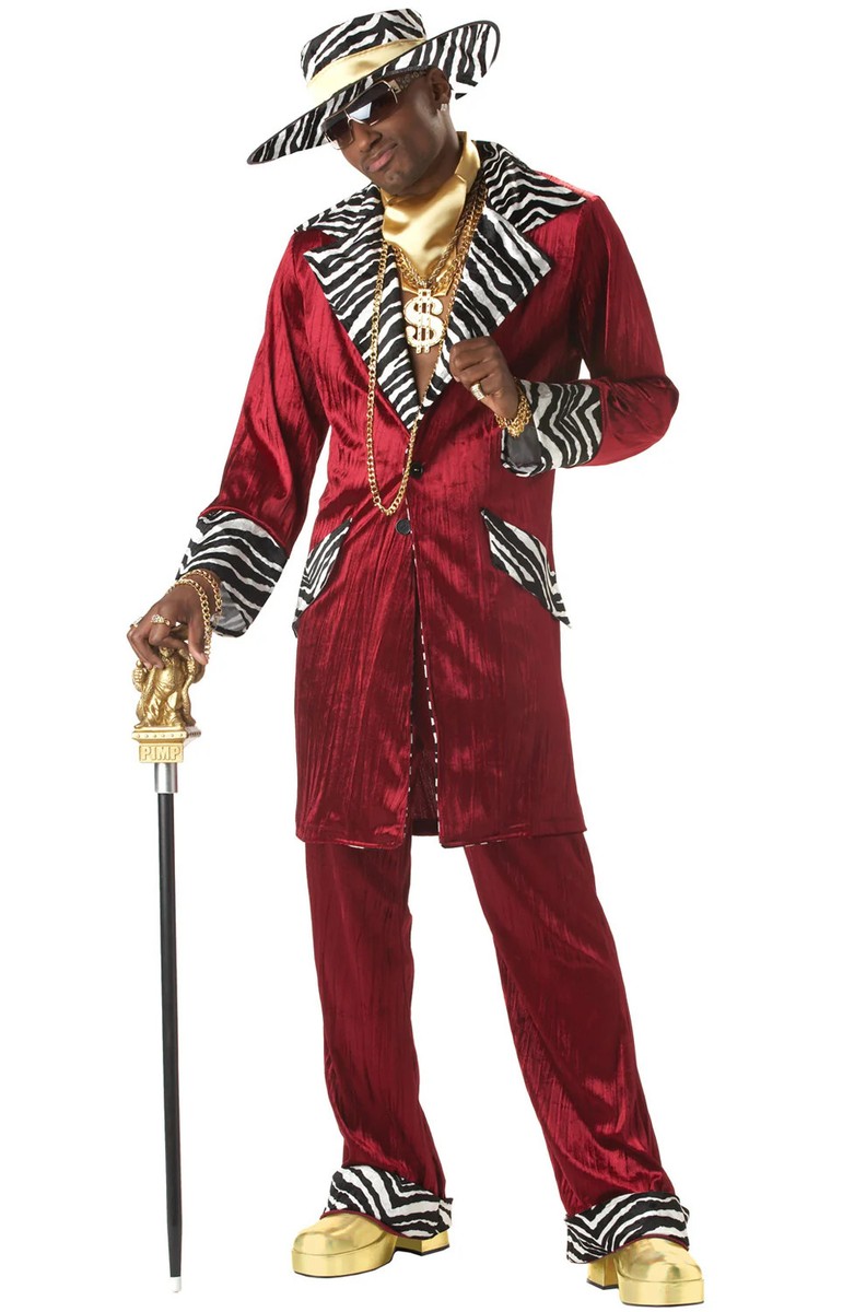 Adult Men Sweet Daddy Pimp Gangster Supa Mac Costume | eBay