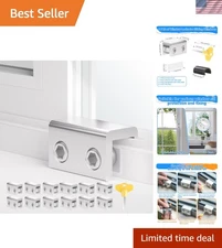 12 Pack Double Sliding Locks with Keys – Enhanced Security for Home & Office