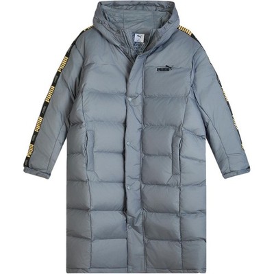 PUMA Windproof Water-Resistant Long Duck Down Jacket