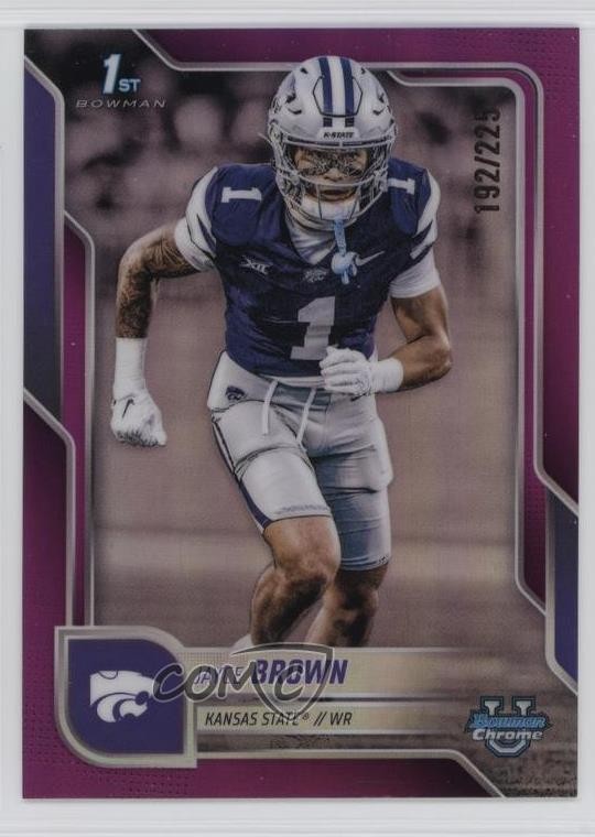 2025 Bowman U Chrome Fuchsia Refractor 192/225 Jayce Brown #71 0j3l