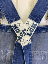Vtg Overalls Zipper Fly 56 X 29 Denim LC King USA Made Pointer Brand Mfg