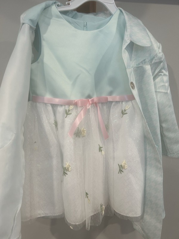 Little girls size 4 2 pc dress with jacket