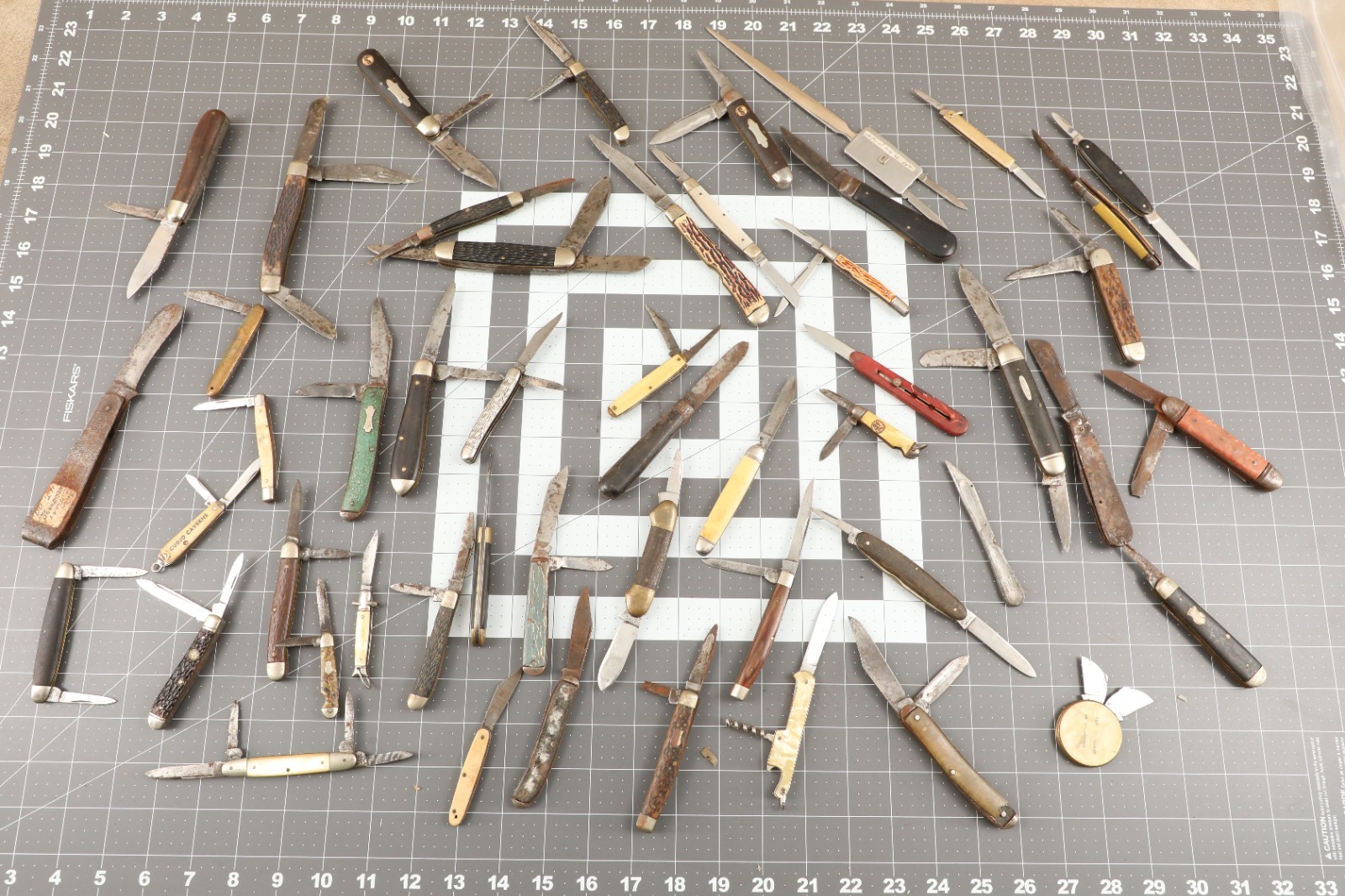 Large Lot of 50x Antique Vtg Folding Pocket Knives: Imperial, Boker Robeson More