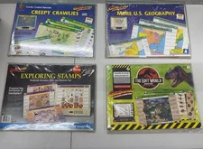 Lot Of 4 GeoSafari Electronic Learning System Game Card Sets