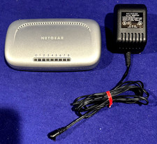 NetGear FS608 v2 8-Port 10/100 Fast Ethernet Desktop Switch with Power Adapter