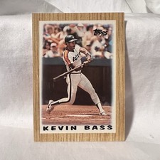 1987 Topps League Leaders Minis - Kevin Bass #7