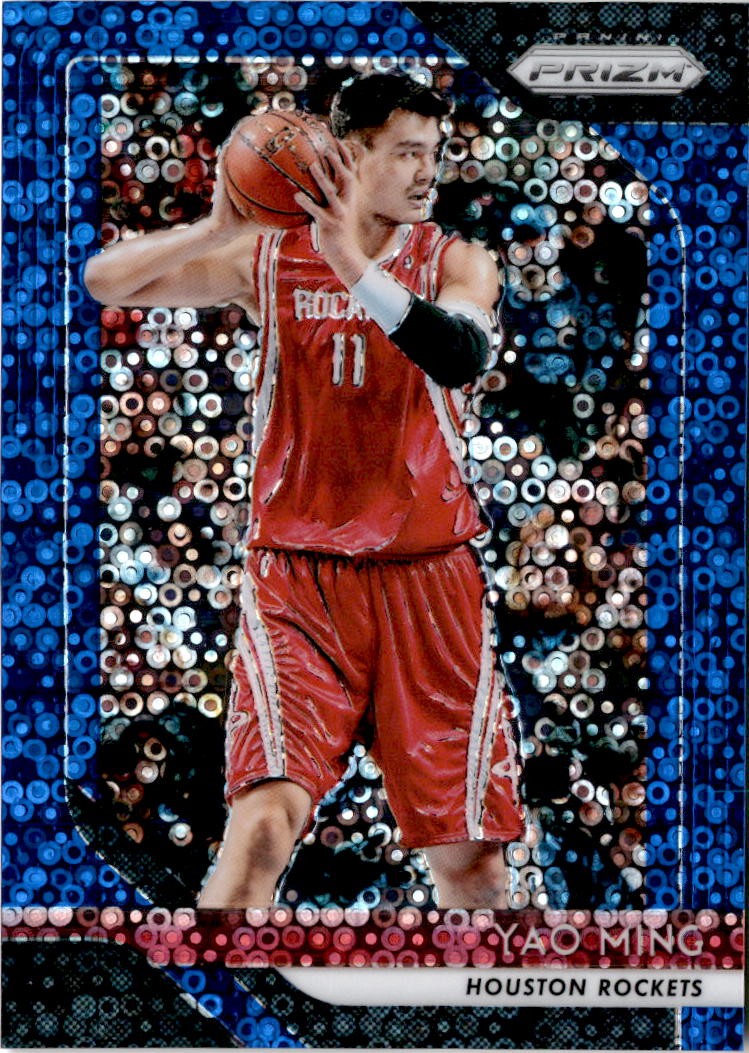 2018-19 Panini Prizm #135 Yao Ming Prizms Fast Break Blue #/175 Houston Rockets