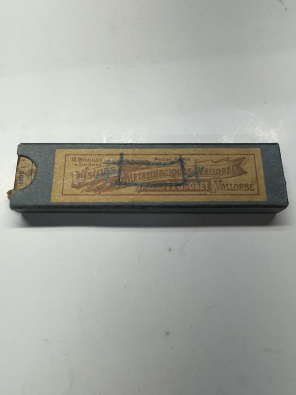 Vintage Grobet Dozen 3" Machine Files No. 10 Flat, Thin Switzerland/USA in Box!