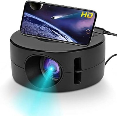 Mini Videoprojektor, Tragbarer LED Projektor mit Telefon Gleicher Bildschirm für Smartphone