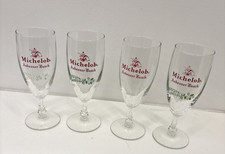 Set of 4 Michelob Anhauser-Busch Stemmed Holiday Beer Glasses