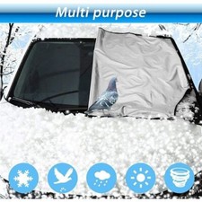 Scheibenabdeckung XXL Auto Frontscheibenabdeckung Winter Frostschutz mit Magnet
