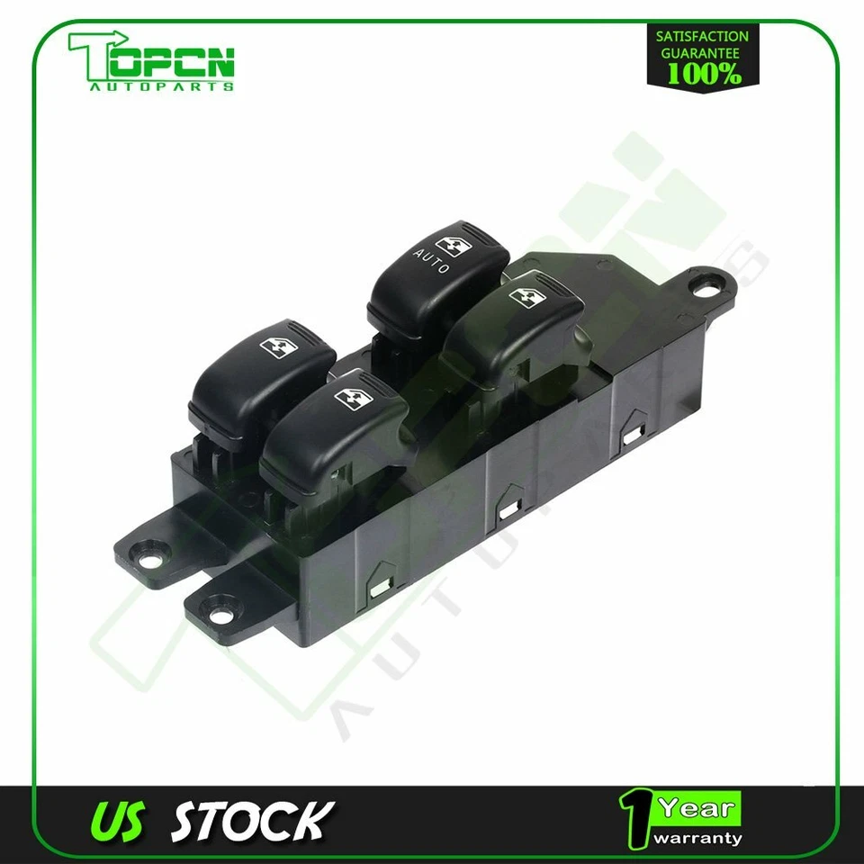 Interruptor de ventana eléctrico delantero izquierdo para Hyundai Santa Fe 2001-2006 Foto 3 de 4