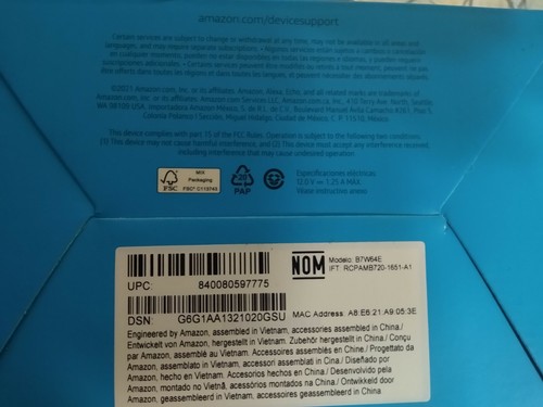 Echo Dot (4th Gen, 2021 release) | Smart speaker with Alexa Brand New Sealed - Picture 2 of 7