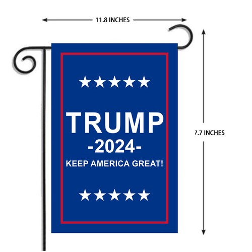 12x18" Donald Trump 2024 Election Garden Flag Keep America Great President MAGA - Picture 5 of 5