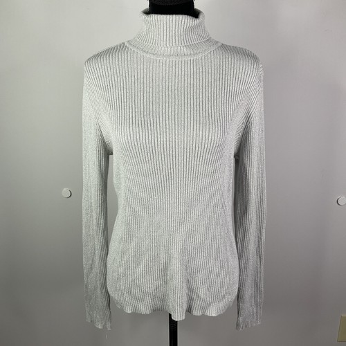 Bice Sweater Turtleneck Silver Metallic 