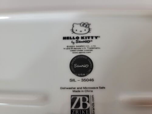 Sanrio Hello Kitty Pink Gingerbread Serving Rectangular Trays Holiday Set New - Picture 5 of 6