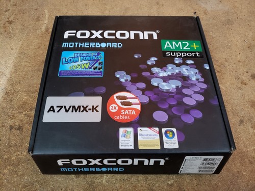 Foxconn A7VMX-K Motherboard with IO Shield and Accessories