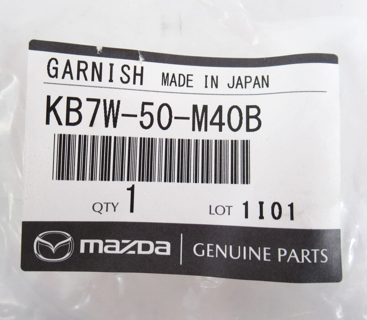 Genuine OEM Mazda KB7W-50-M40B Driver LH Rear Door Forward Molding