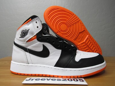 Jordan Retro 1 High OG GS - Electro Orange - Sz 6y - Youth - 575441 180