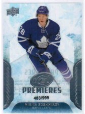 16/17 2016 UD ICE HOCKEY ICE PREMIERES ROOKIE RC CARDS #141-200 U-Pick From List