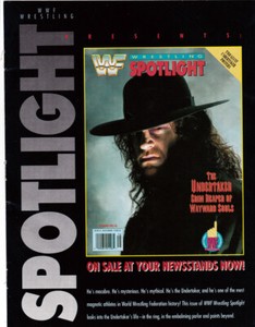 WWE Spotlight Magazine Ad Featuring The Undertaker