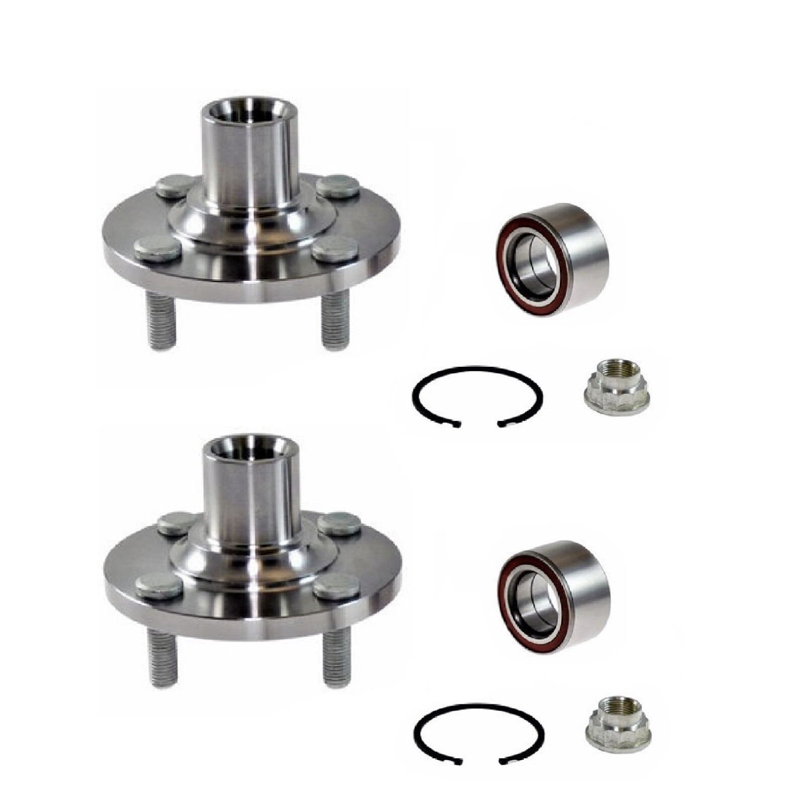 2PCS] Front Wheel Hub Bearings Assembly For 2010-2015 Toyota