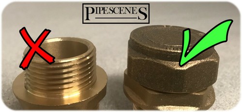 Brass 22mm Compression Fitting Thread Blank Cap Stop End Female Thread - Picture 4 of 8