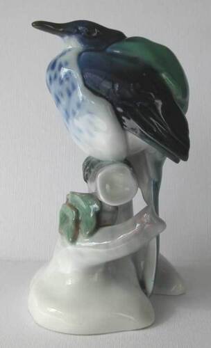 KPM - HERMOSO PÁJARO DE E.OTTO - PRINCIPIOS DEL SIGLO 20 - Imagen 2 de 8