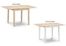 Julian Bowen Rufford Natural and Ivory & Oak Extending Dining Table