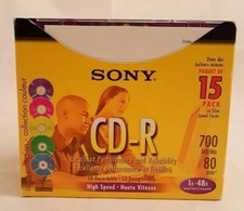 SONY CD-R Slim Color Collection 14 Discs