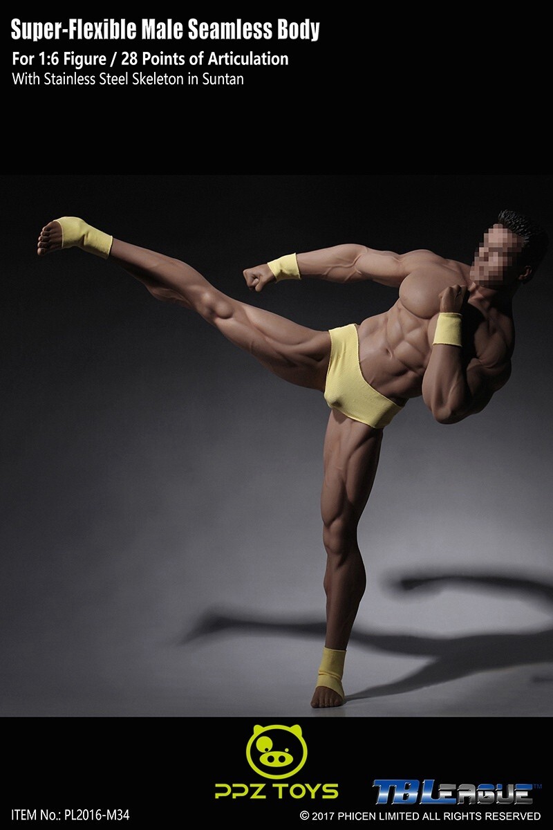 SUPER FLEXIBLE FIGURE 【PL2016-M34】 Amazon.com: Phicen 1/6 Scale Super Flexible Male Muscular