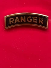 New Vanguard Mini Genuine U.S. ARMY RANGER TAB Lapel / Hat Pin ENAMEL