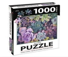 Succulents 1000 Piece Large Jigsaw Puzzle By Turner Licensing, Fun Family Games