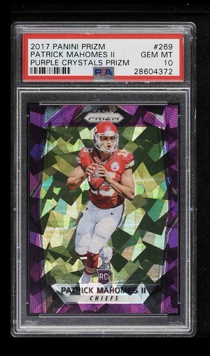 2017 Panini Prizm - Rookies Purple Crystals Prizm #269 Patrick Mahomes 48 /75