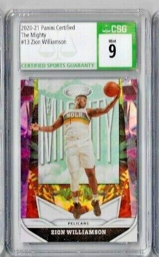 2020-21 Panini Certified Zion Williamson The MIghty CSG 9 | eBay