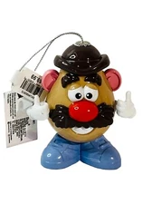 Ruz Mr. Potato Head Christmas Tree Ornament Decoupage Collectible Gift 3.5” NWT
